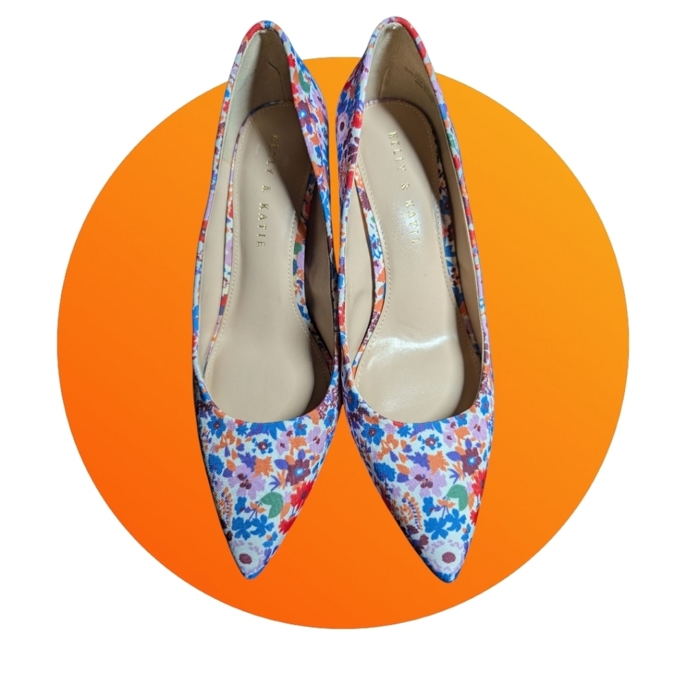 EUC Kelly & Katie Floral Pumps- Size 8M